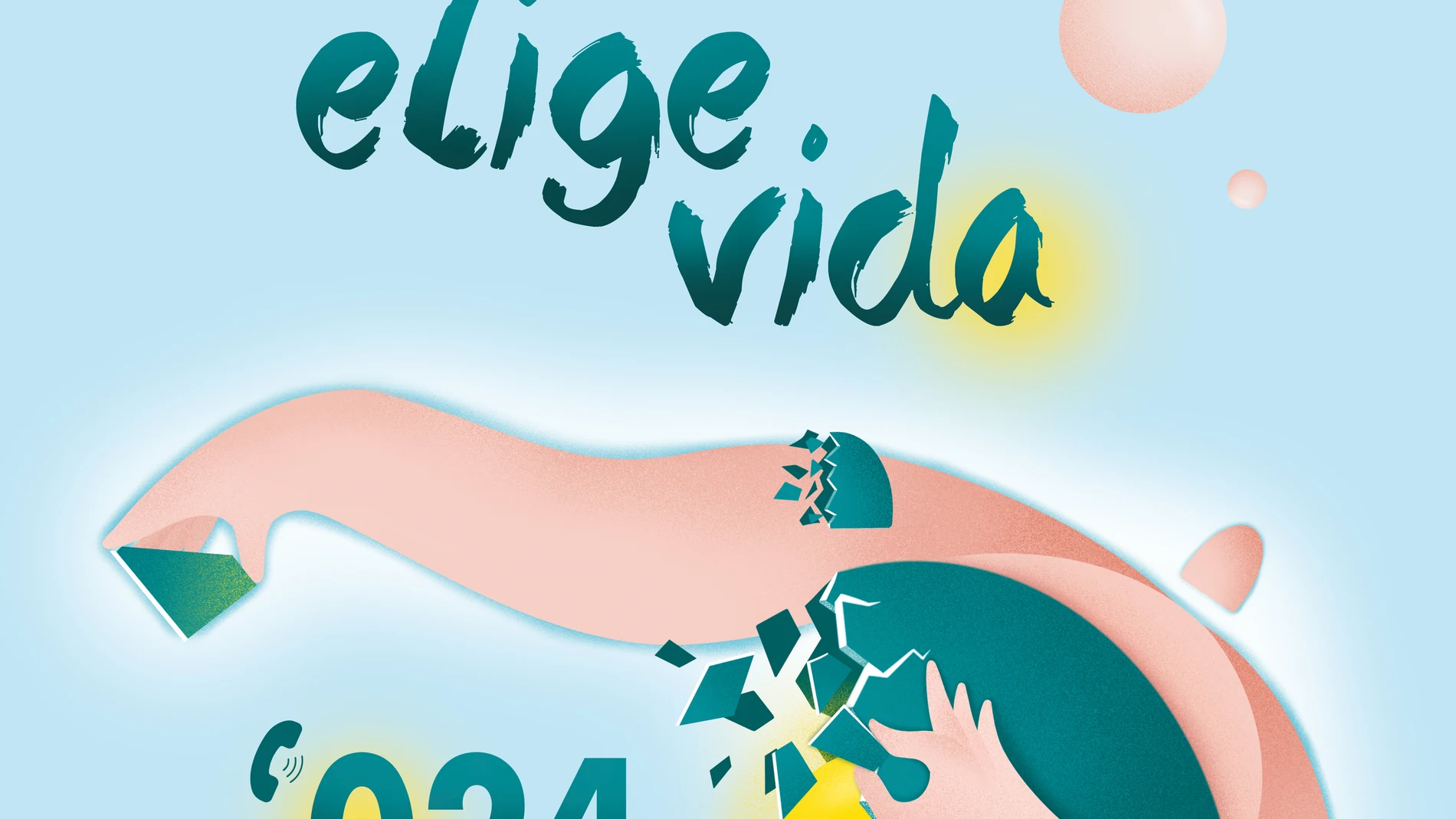 "Elige vida", cartel de la campaña de Salud Mental Castilla y León para prevenir el suicidio