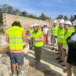 La alcaldesa de Burgos, Cristina Ayala, visita la zona de El Castillo 
