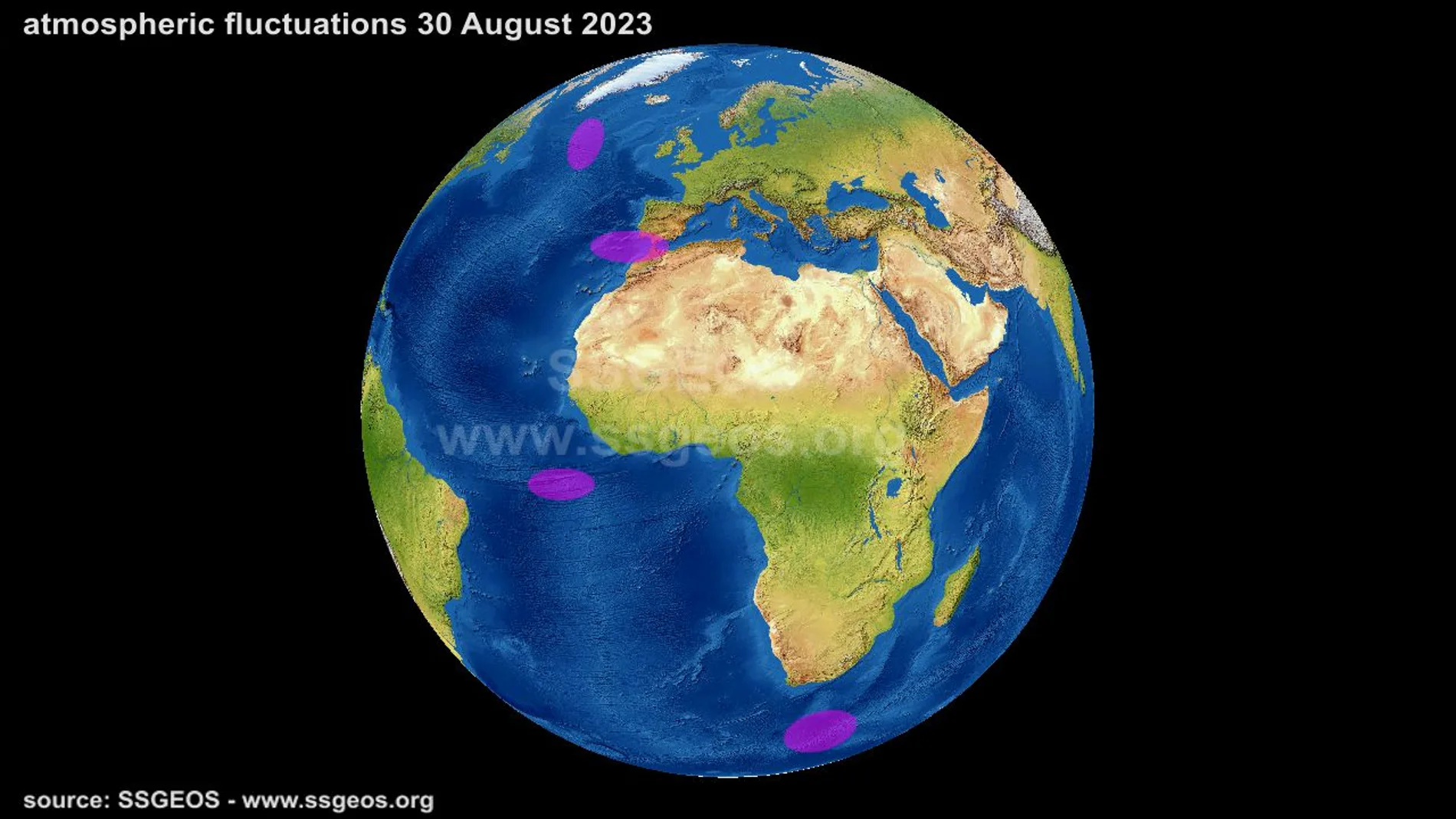 Atmospheric fluctuations 30 August 2023