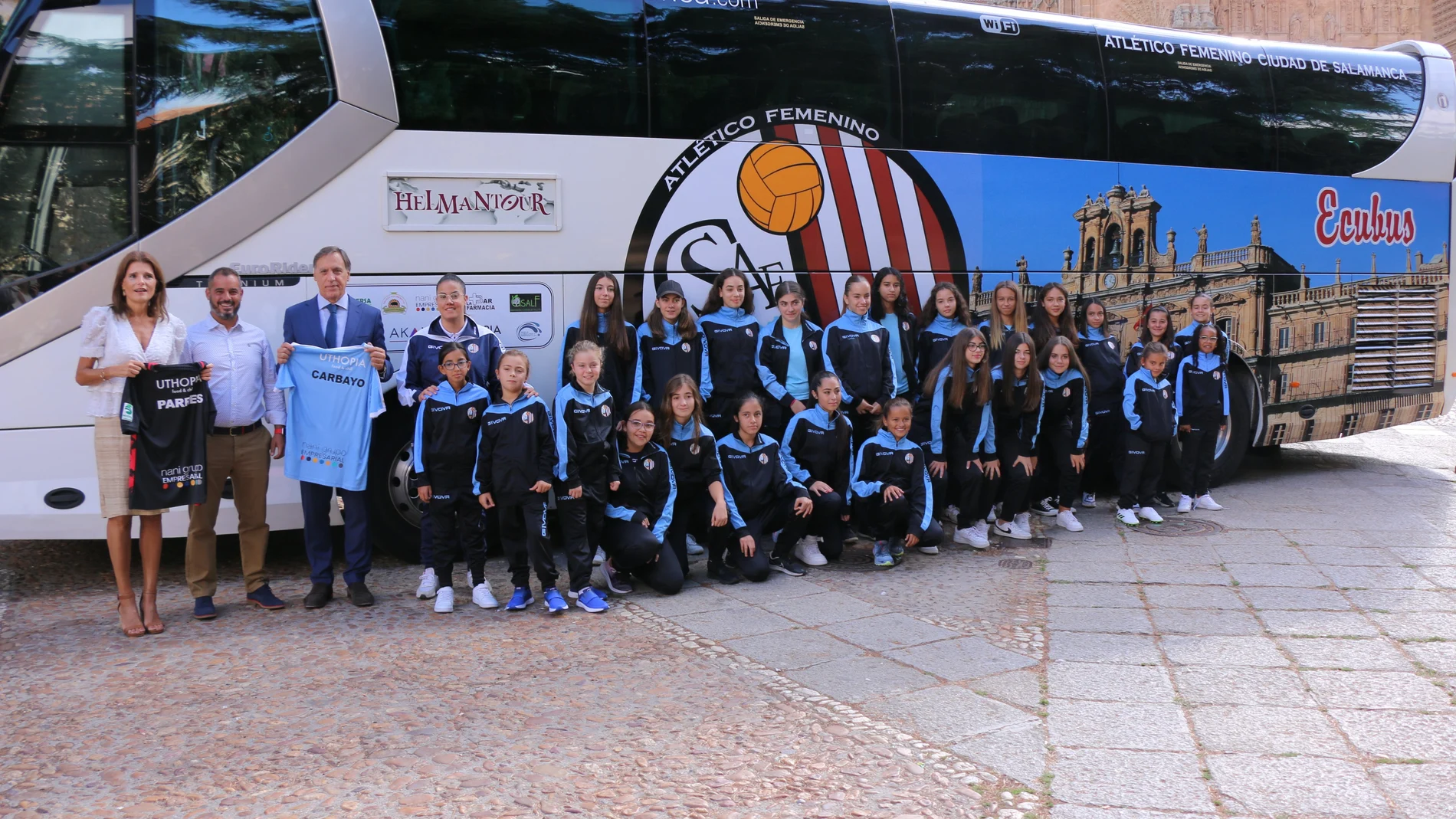 El alcalde Carlos García Carbayo apoya al Atlético Femenino Ciudad de Salamanca