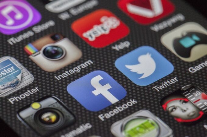 Menú de redes sociales 