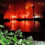 Incendio en la ciudad de Sebastopol tras un ataque ucraniano