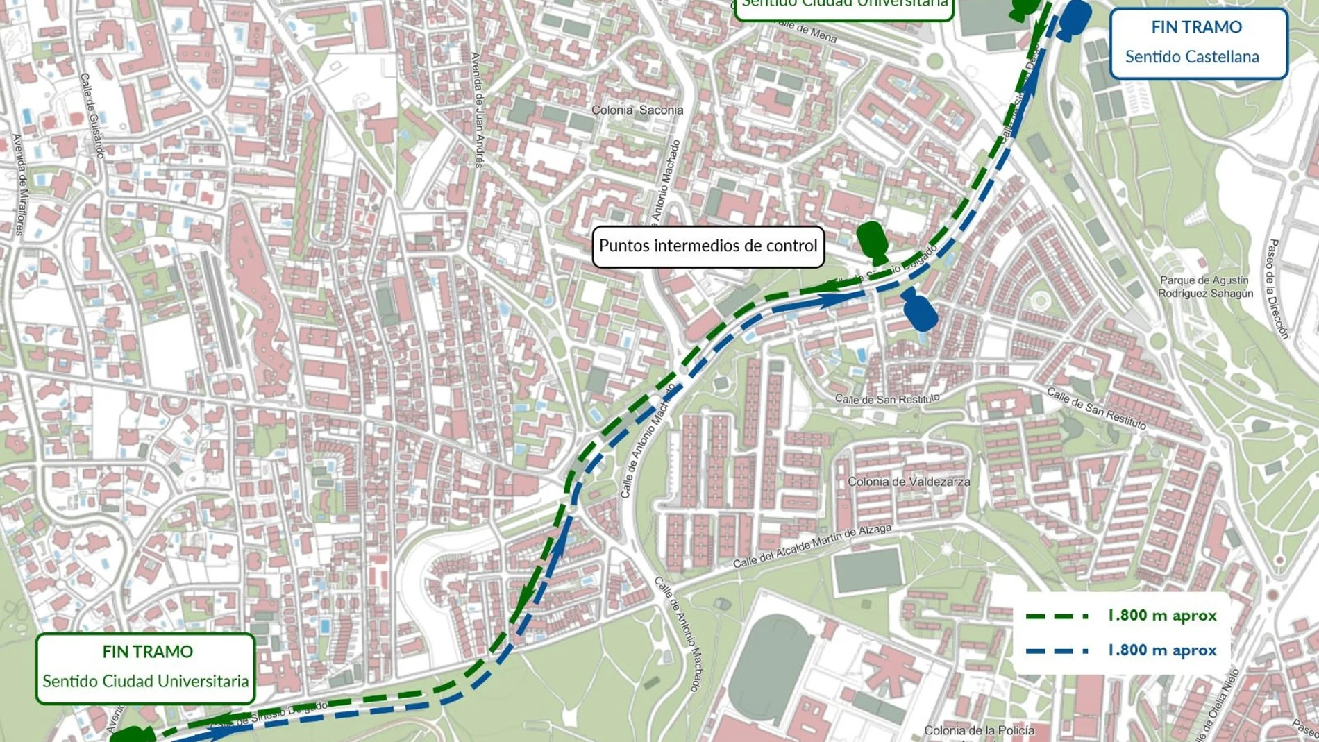 Recorrido del nuevo tramo