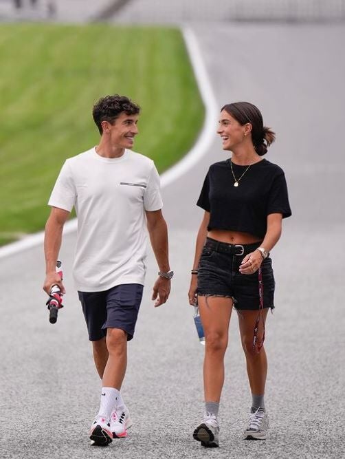 Marc Marquez y Gemma Pinto