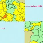 Aviso amarillo por tormentas y lluvias en todas las provincias de Castilla y León excepto Soria