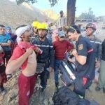 Zaragoza.- Los bomberos desplazados a Marruecos inician el regreso a España tras atender numerosos heridos