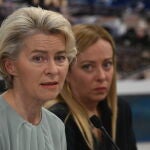 Meloni, Von der Leyen hold press conference in Lampedusa amid increase in migrant arrivals