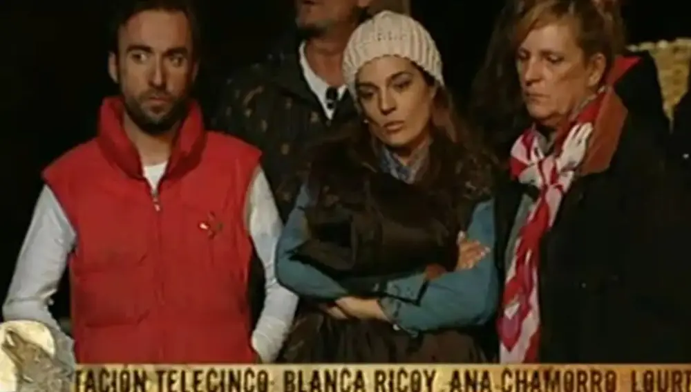 Liberto López de la Franca, junto a Raquel Bollo y Blanca de Borbón en &quot;Acorralados&quot;