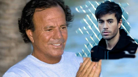 Julio Iglesias con su hijo Enrique
