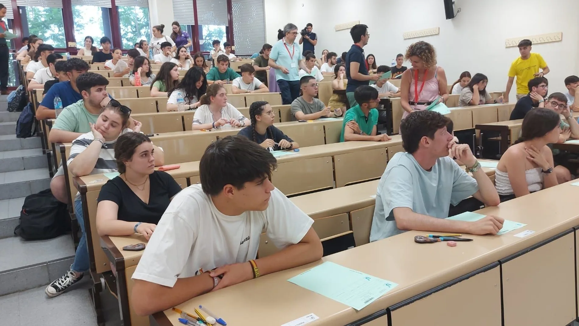 Estudiantes en la Universidad de Sevilla.