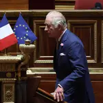 Britain's King Charles holds speech at French Senate in Paris