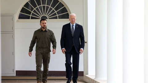 US President Joe Biden hosts Ukrainian President Volodymyr Zelensky at the White House