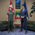Ukrainian President Zelenskyy Bilateral Meeting with Canadian Prime Minister Trudeau