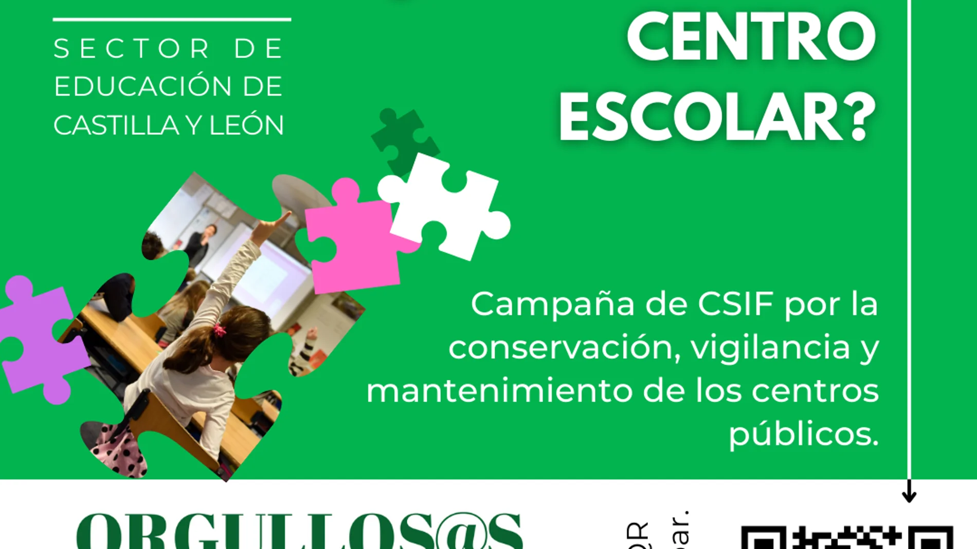 Cartel de la encuesta docente de CSIF