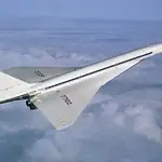 Un Tupolev Tu-144 en pleno vuelo