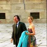 Julio Iglesias y Miranda en la boda de la hija de José María Aznar