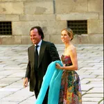 Julio Iglesias y Miranda en la boda de la hija de José María Aznar