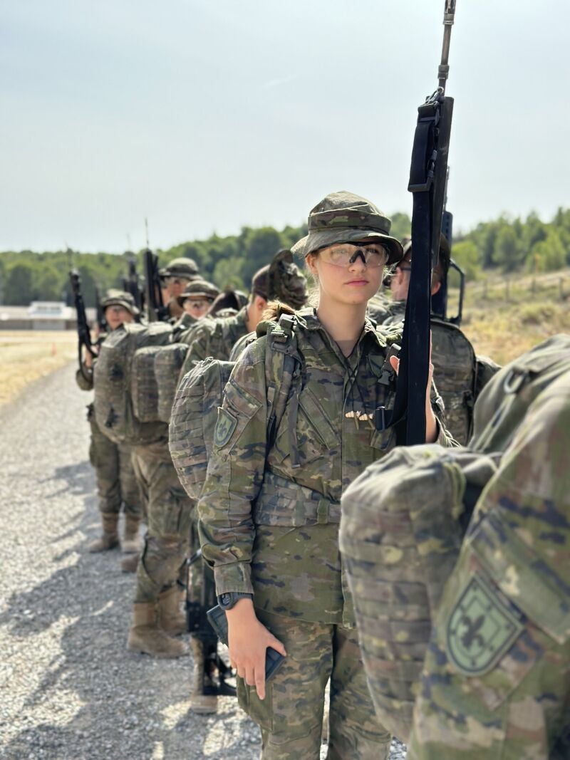 La princesa Leonor en la Academia General Militar de Zaragoza. 