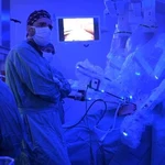 Una operación con el robot Da Vinci Xi en el Hospital Sant Pau de Barcelona