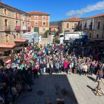 Actos del Día de la Provincia de Soria en la Plaza Mayor de Vinuesa