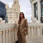 Rocío Osorno tiene el look perfecto y en tendencia de Zara de tres piezas en camel que desearás llevar a la oficina cada día