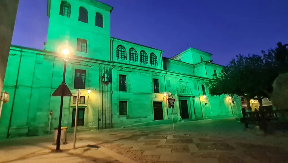Iluminación de la fachada del Palacio de La Encarnación
