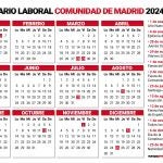 Calendario laboral de la Comunidad de Madrid 2024