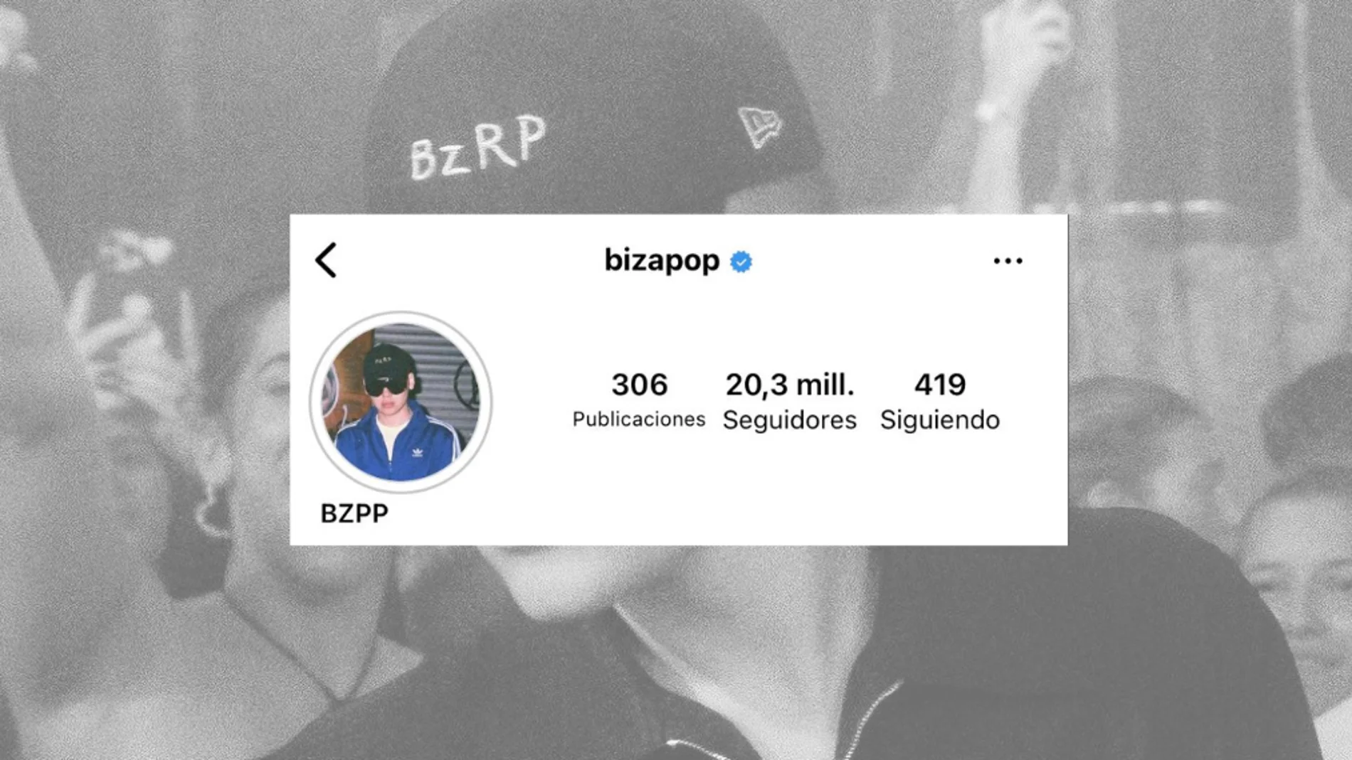 Bizapop, el nuevo nombre de Bizarrap en Instagram