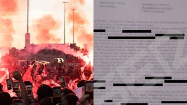 El incidente ocurrió en la previa del derbi disputado en el Metropolitano