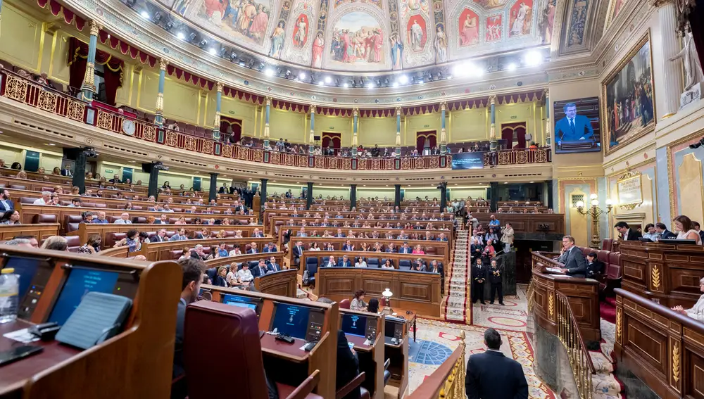 Segundo día de la sesión de investidura de Feijóo en el Congreso de los Diputados