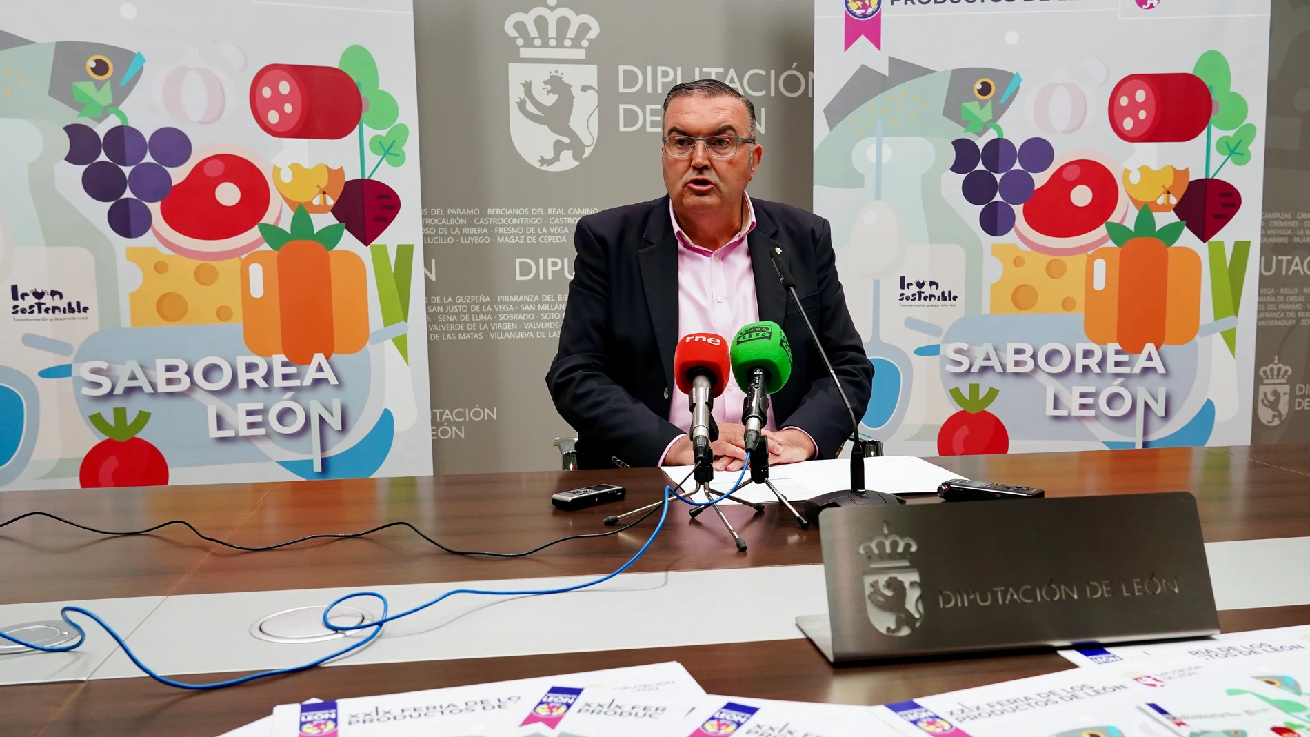 El responsable de la los Productos de León, Roberto Aller, presenta la Feria