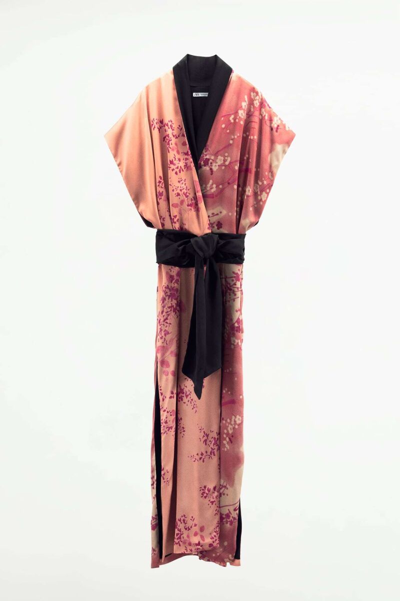Kimono largo estampado