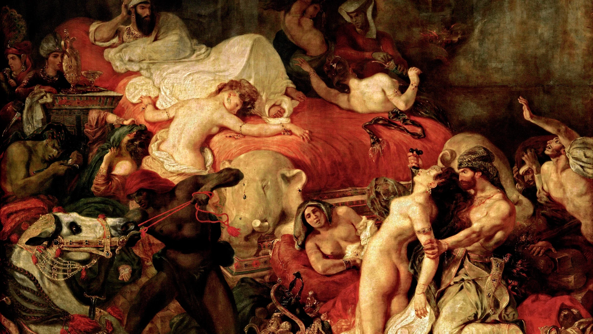 «La muerte de Sardanápalo» (1827) de Eugène Delacroix