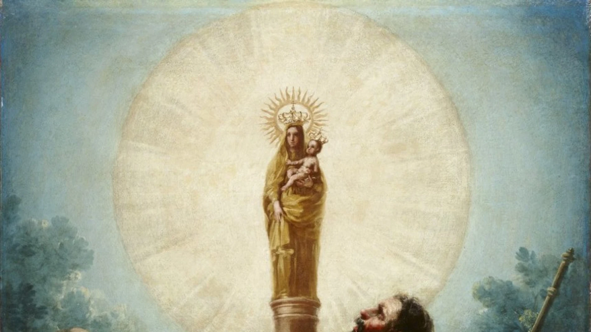 El apóstol Santiago y sus discípulos adorando a la Virgen del Pilar de Francisco de Goya