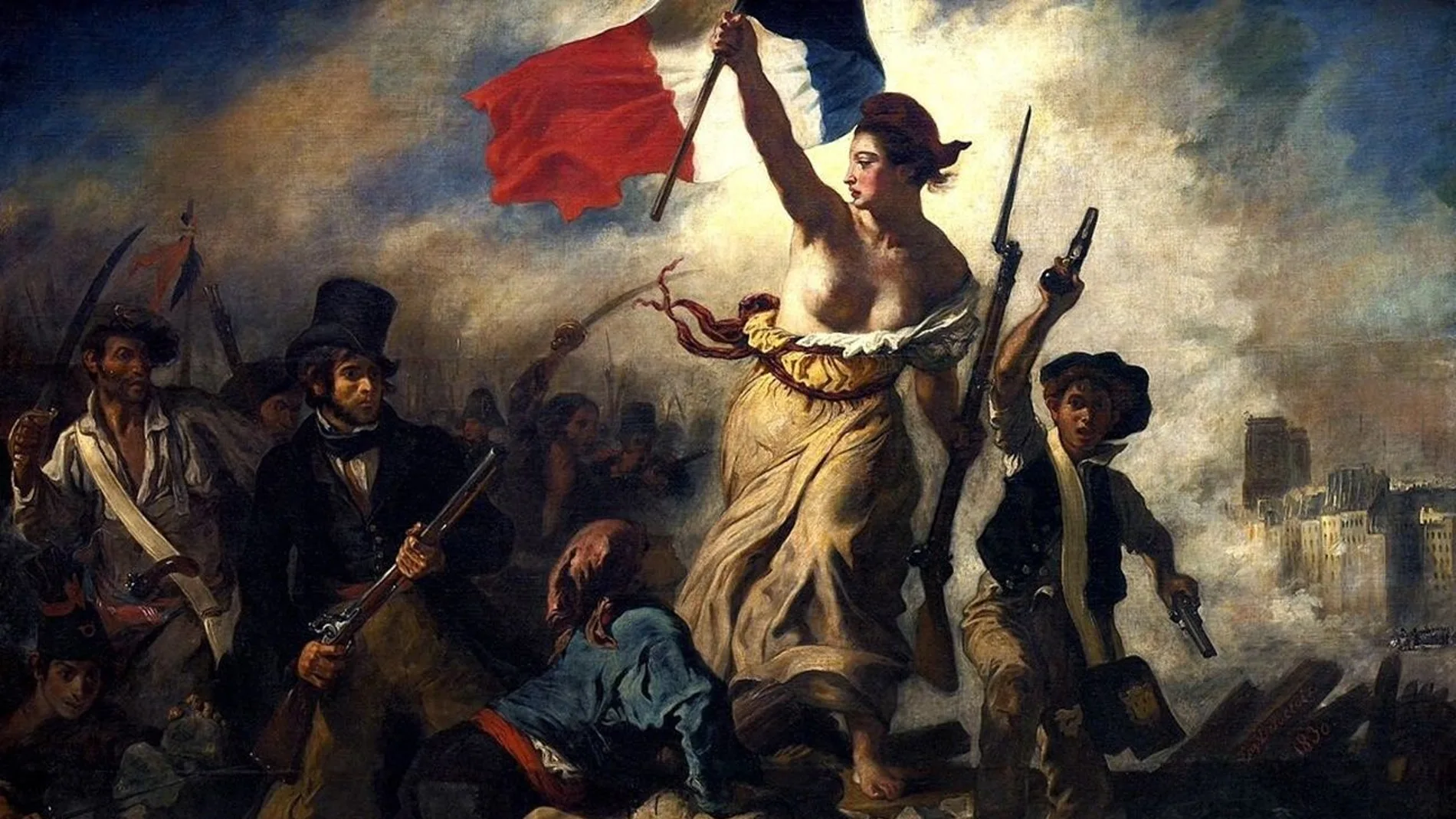 «La libertad guiando al pueblo», de Delacroix