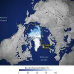 El hielo marino del Ártico es el sexto más bajo registrado