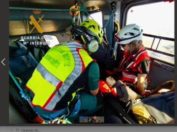 The Huesca Civil Guard rescues a climber who suffered a panic attack
