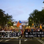 Manifestación por el sexto aniversario del referéndum del 1 de octubre
