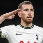 Pierre-Emile Hojbjerg con el Tottenham