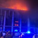 Momento en el que se produjo la evacuación de la discoteca de Murcia