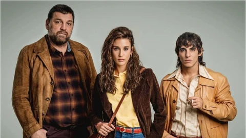 Hovik Keuchkerian, María Pedraza y Miguel Herrán