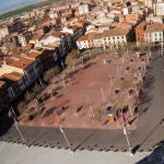 Vista aérea de la Plaza Mayor más grande de España