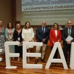 La consejera de Educación, Rocío Lucas, y el alcalde de Valladolid, Jesús Julio Carnero participan en la inauguración de las XXX Jornadas Estatales FEAE (Fórum Europeo de Administradores de la Educación) Castilla y León 2023