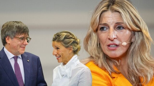 Yolanda Díaz y Carles Puigdemont