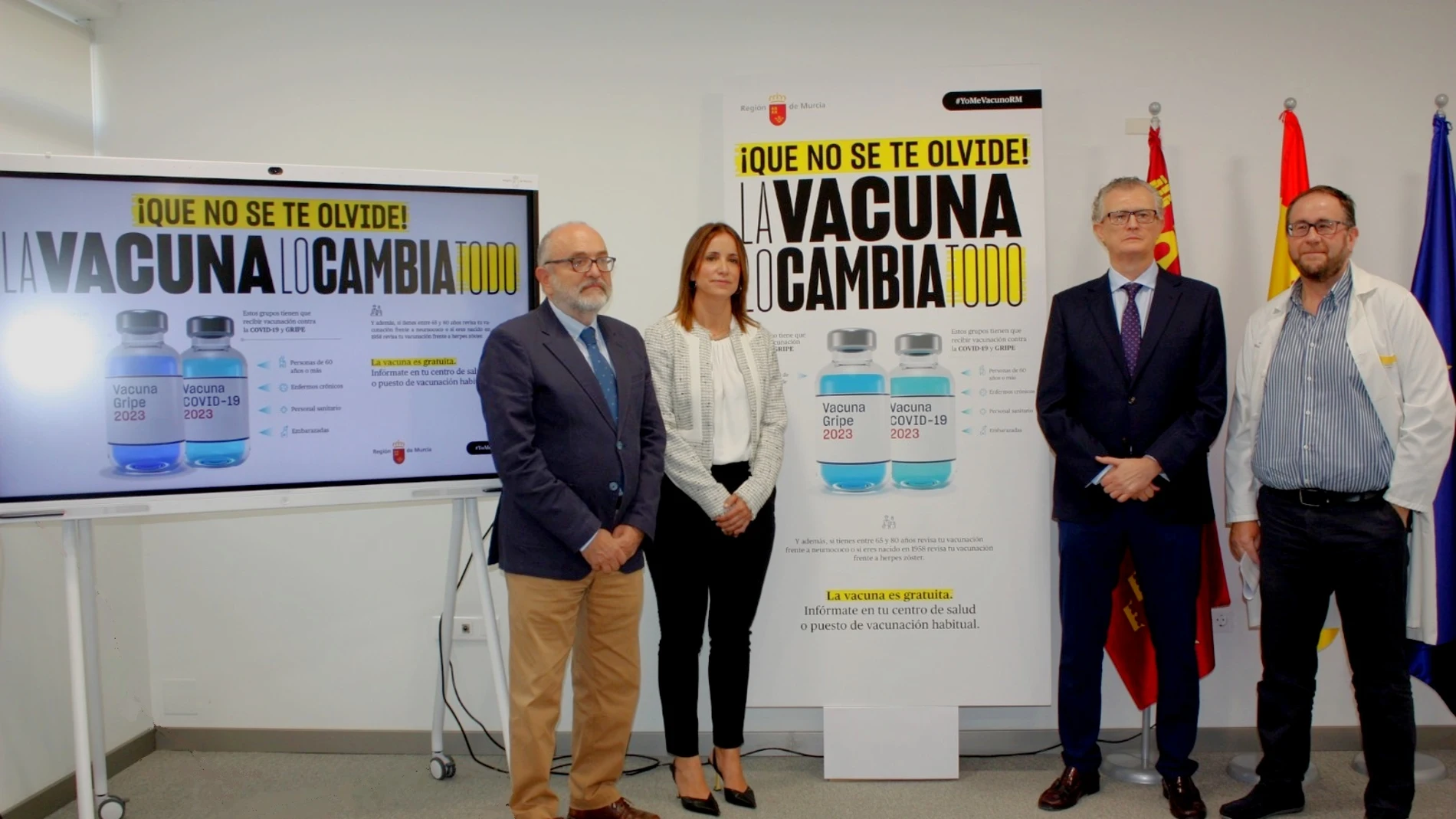 El consejero de Salud, Juan José Pedreño, facilitó hoy los detalles de la campaña de vacunación frente a la gripe