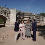 Obras de rehabilitación del puente romano de Simancas