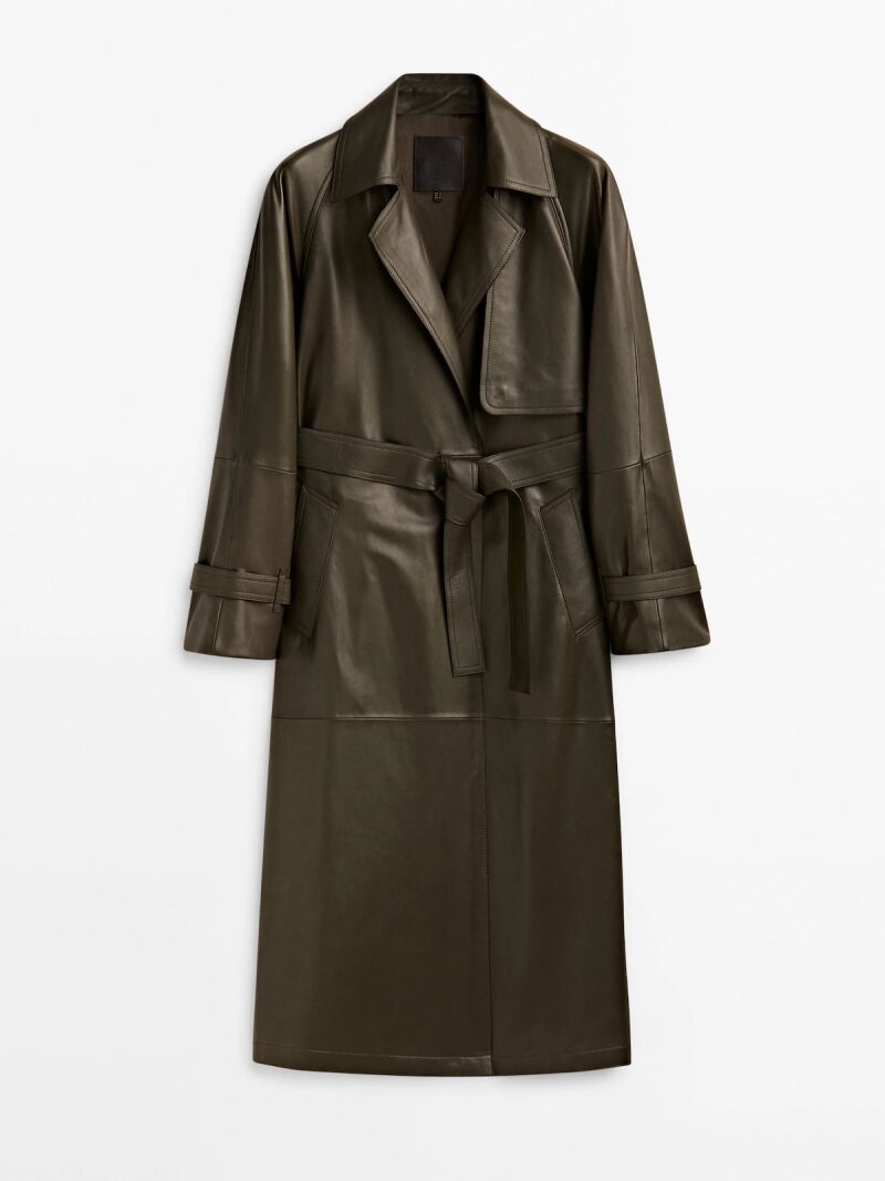 Chaqueta trench napa