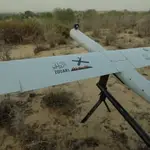 Dron Zouari en en un vídeo propagandístico de las Brigadas Al Qasar.