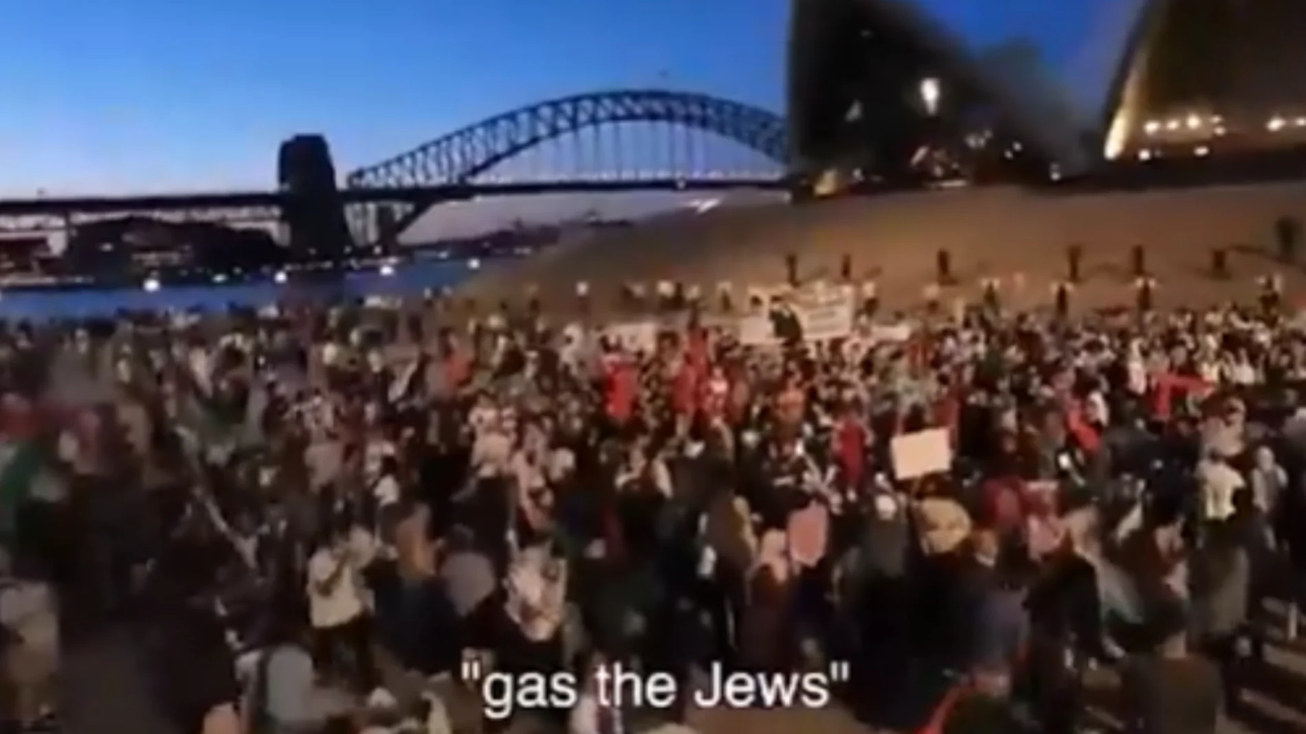 Manifestantes en Sydney: "gas a los judíos" en apoyo a Palestina