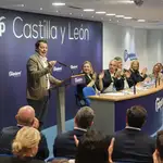 El presidente del PP de Castilla y León, Alfonso Fernández Mañueco, interviene en la Junta Directiva Autonómica del PP regional